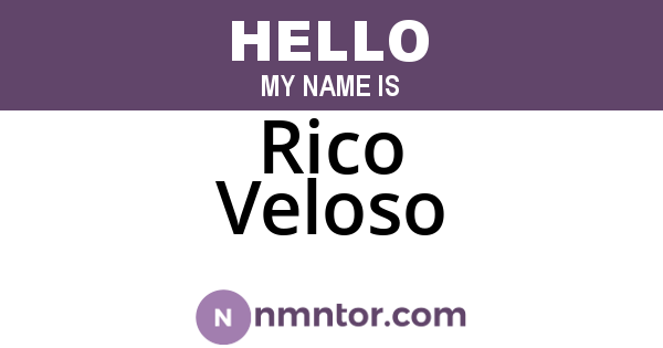 Rico Veloso