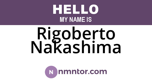 Rigoberto Nakashima