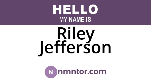 Riley Jefferson