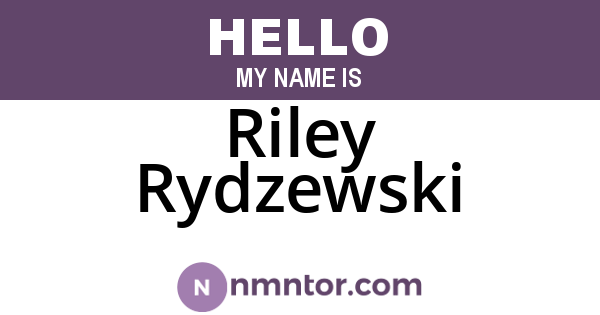 Riley Rydzewski