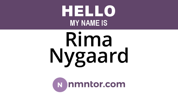 Rima Nygaard