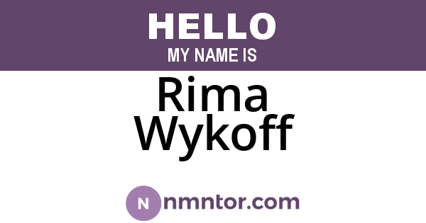 Rima Wykoff