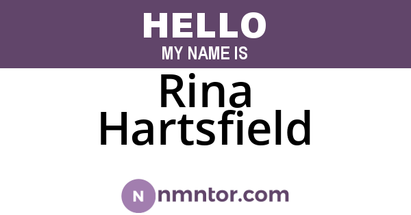 Rina Hartsfield