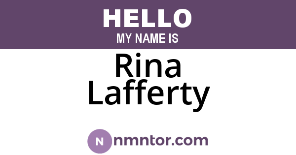 Rina Lafferty