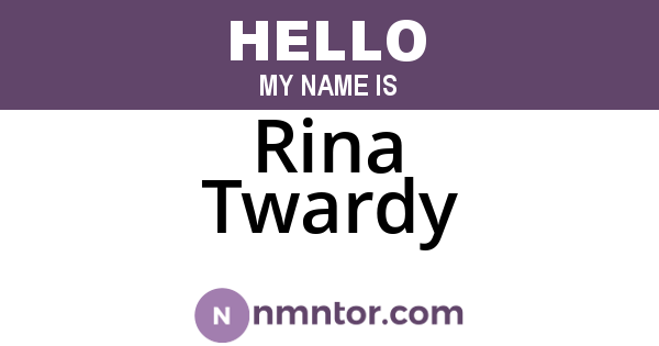 Rina Twardy
