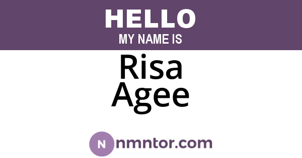 Risa Agee