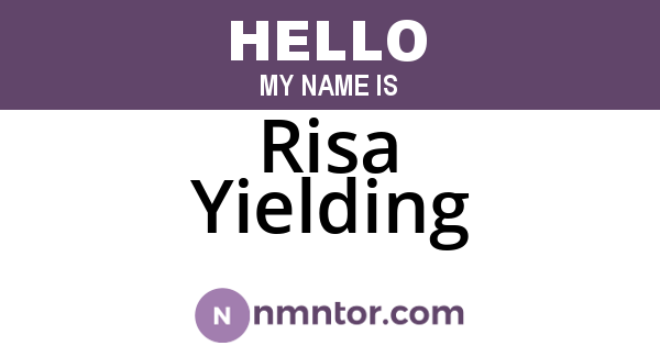 Risa Yielding