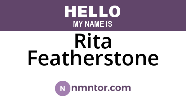 Rita Featherstone