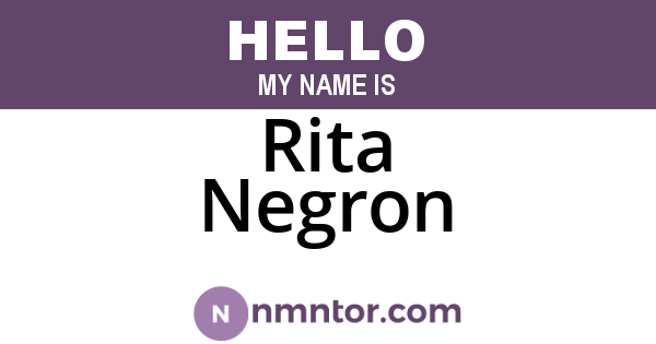 Rita Negron