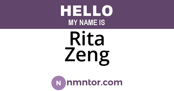 Rita Zeng