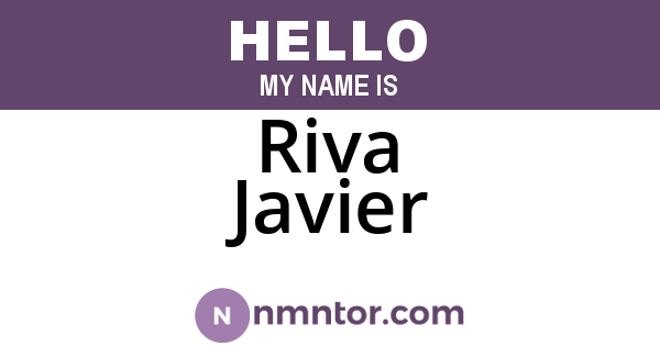 Riva Javier