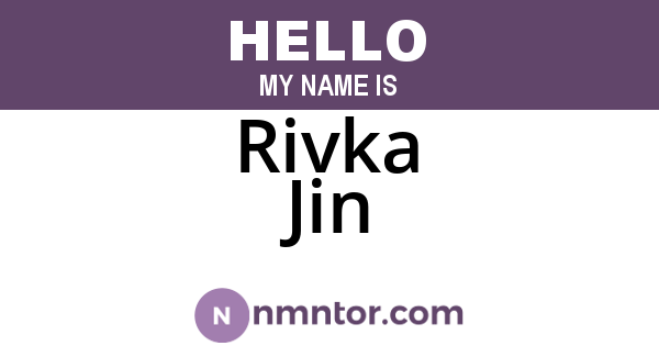 Rivka Jin