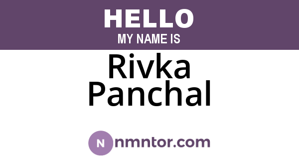 Rivka Panchal