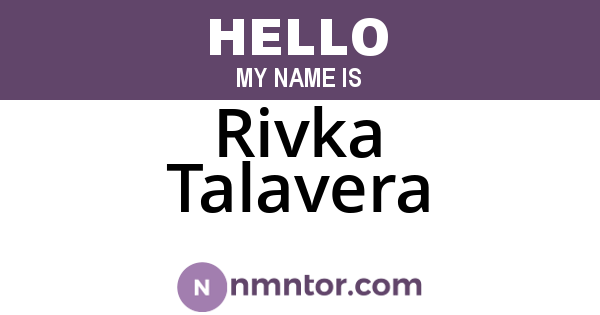 Rivka Talavera