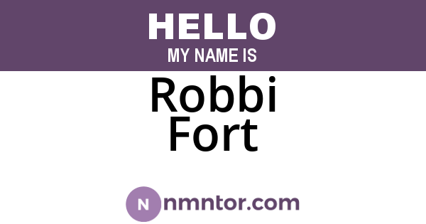 Robbi Fort