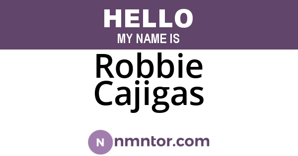 Robbie Cajigas