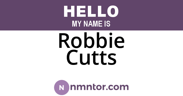 Robbie Cutts