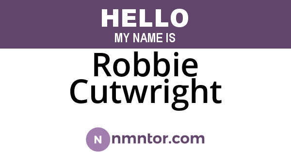 Robbie Cutwright
