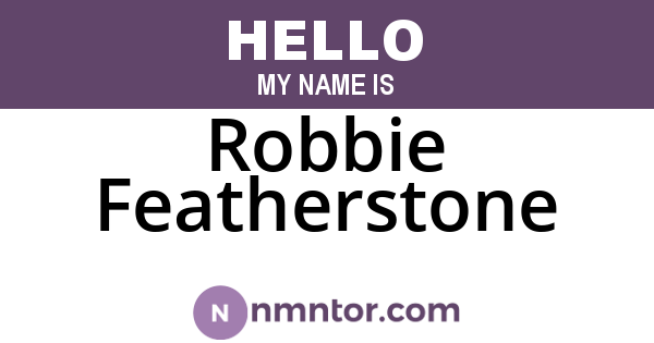 Robbie Featherstone