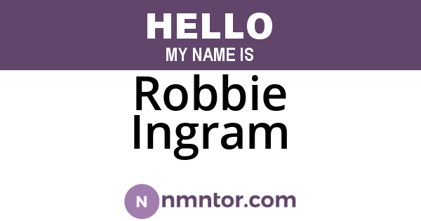 Robbie Ingram