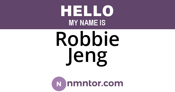Robbie Jeng