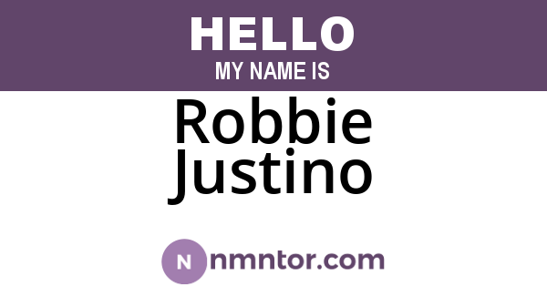 Robbie Justino