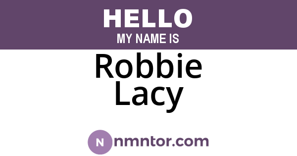 Robbie Lacy