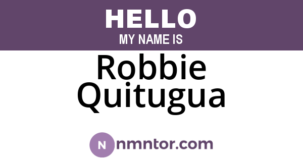 Robbie Quitugua