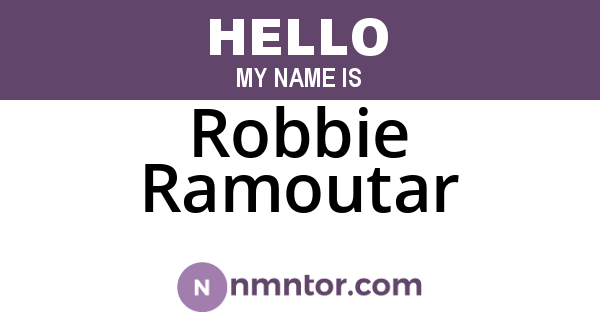 Robbie Ramoutar