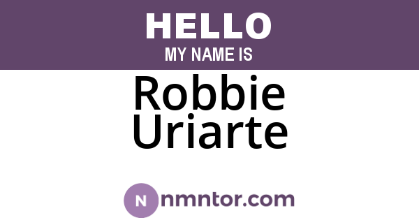 Robbie Uriarte