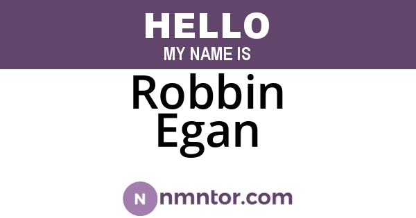 Robbin Egan