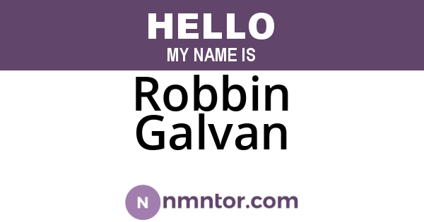Robbin Galvan
