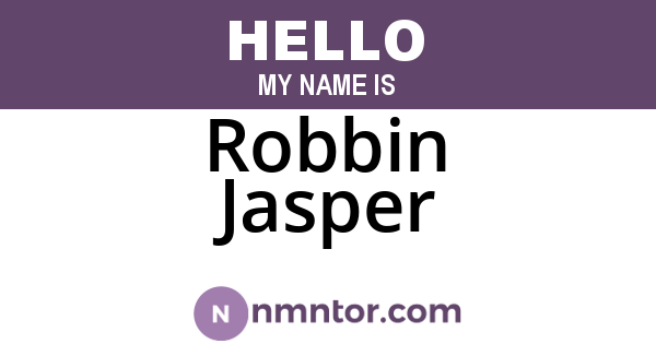Robbin Jasper