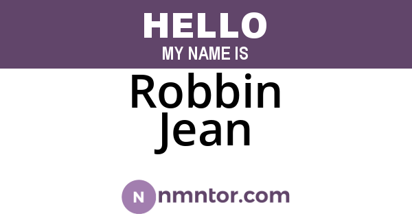 Robbin Jean