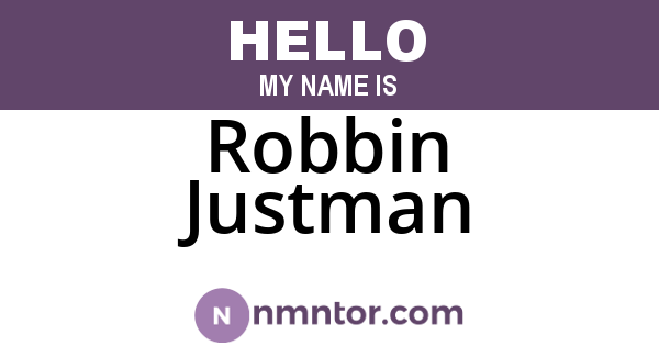 Robbin Justman