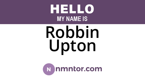 Robbin Upton