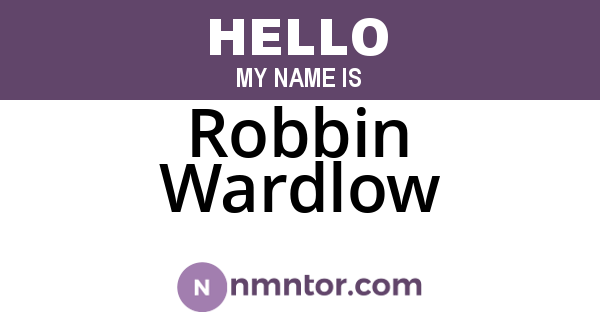 Robbin Wardlow