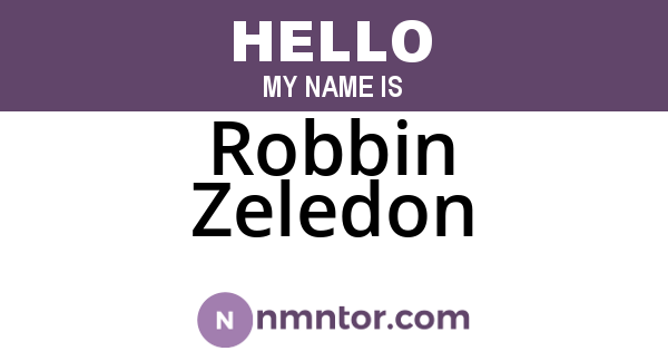 Robbin Zeledon