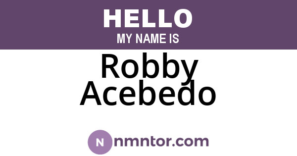 Robby Acebedo