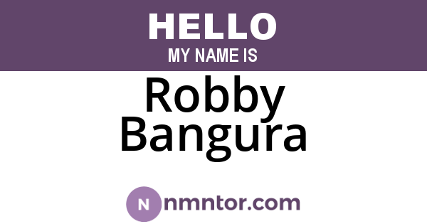 Robby Bangura