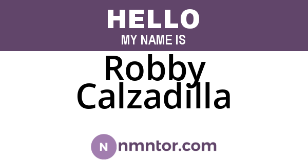 Robby Calzadilla
