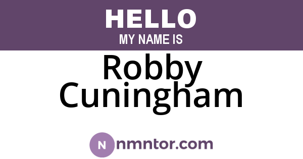 Robby Cuningham