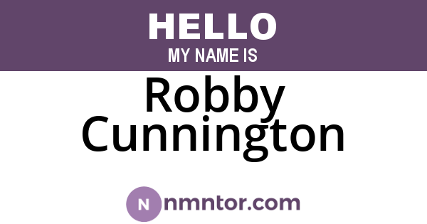Robby Cunnington