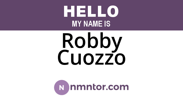 Robby Cuozzo
