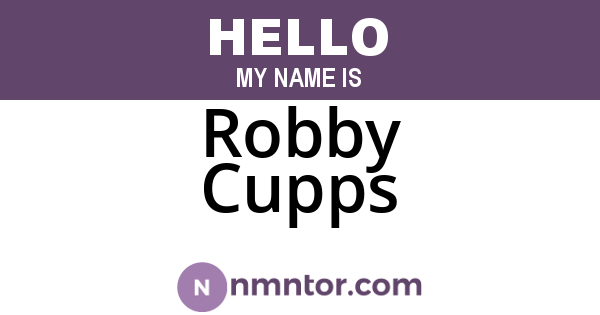 Robby Cupps