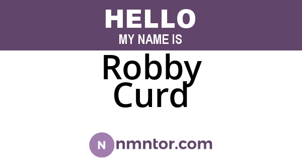Robby Curd