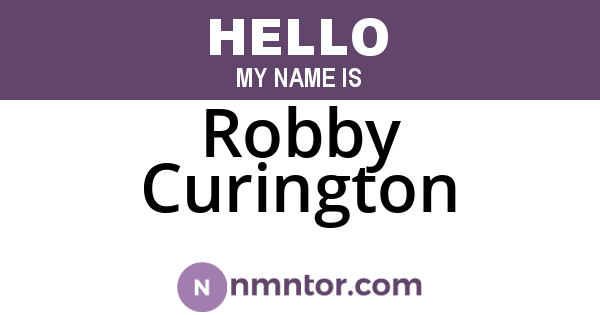 Robby Curington