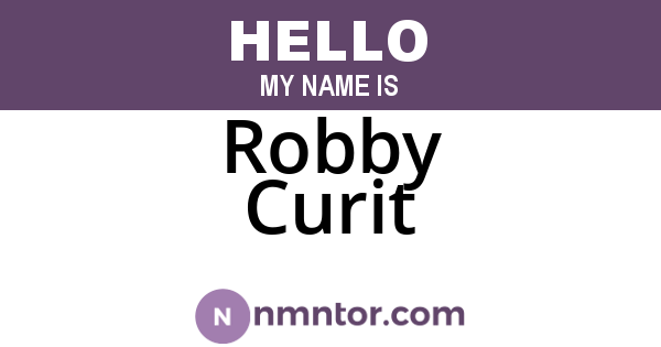 Robby Curit