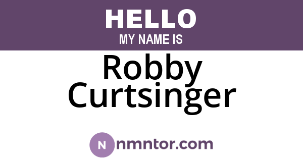 Robby Curtsinger