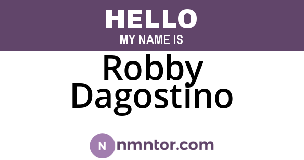 Robby Dagostino